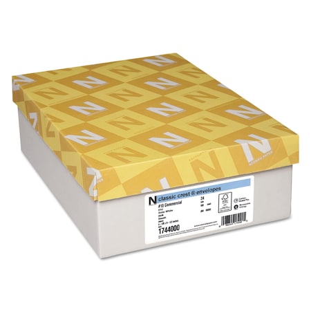 Neenah Paper Envelope, SolarWhite, 500/, PK500 1744000